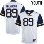 Youth West Virginia Mountaineers NCAA #89 Graeson Malashevich White Authentic Nike Stitched College Football Jersey DV15H88LT